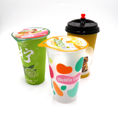 ถ้วยพลาสติกชานมขนาด 360 มล. 700 มล. พร้อมพิมพ์โลโก้มิลค์เชคใส Frosted Cold Cups