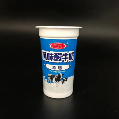ถ้วยโยเกิร์ตพลาสติก Parfait แบบใช้แล้วทิ้ง VODKA 230ml 8oz 90mm Foil Lid