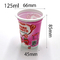 ถ้วยพลาสติกเป็นมิตรกับสิ่งแวดล้อม Plastic Shrink 125ml Ice Cream Container Yogurt Cup